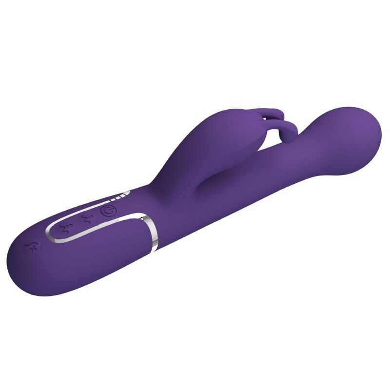 PRETTY LOVE - DEJON RABBIT VIBRATOR 3 IN 1 MULTIFUNCTION PURPLE - Amore24