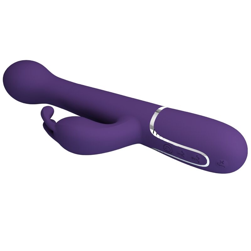 PRETTY LOVE - DEJON RABBIT VIBRATOR 3 IN 1 MULTIFUNCTION PURPLE - Amore24