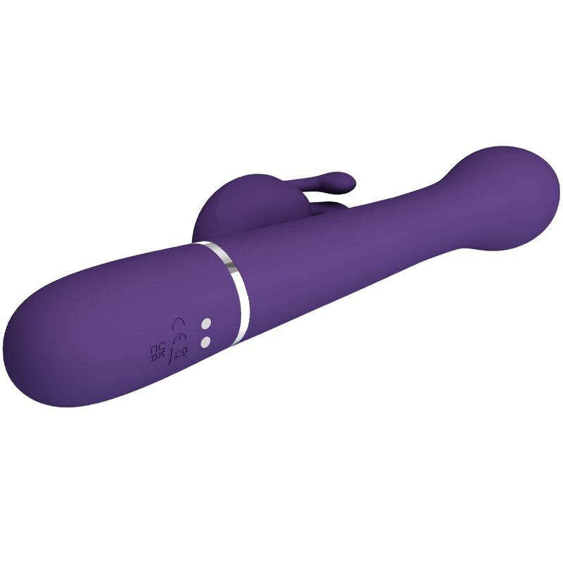 PRETTY LOVE - DEJON RABBIT VIBRATOR 3 IN 1 MULTIFUNCTION PURPLE - Amore24