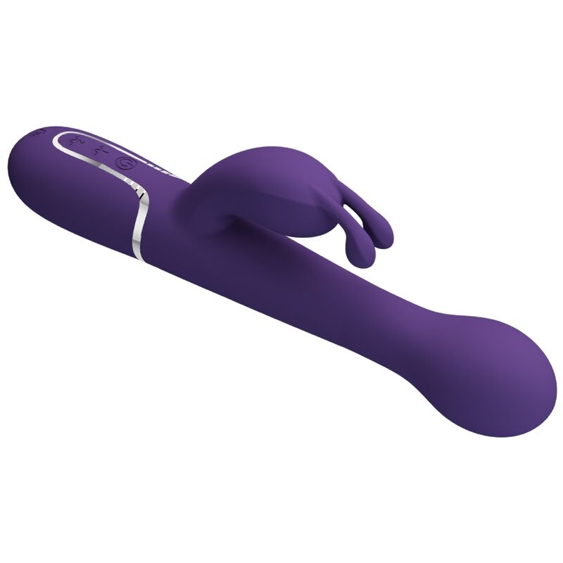 PRETTY LOVE - DEJON RABBIT VIBRATOR 3 IN 1 MULTIFUNCTION PURPLE - Amore24
