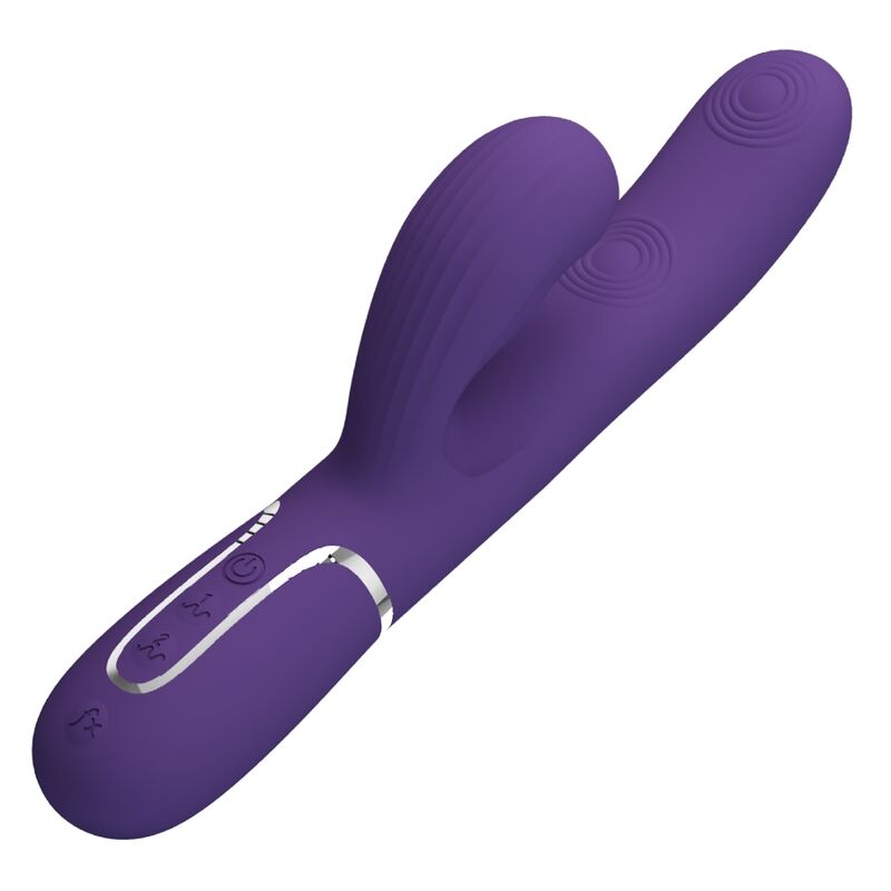 PRETTY LOVE - PERLITA G-SPOT VIBRATOR 3 IN 1 MULTIFUNCTION PURPLE - Amore24