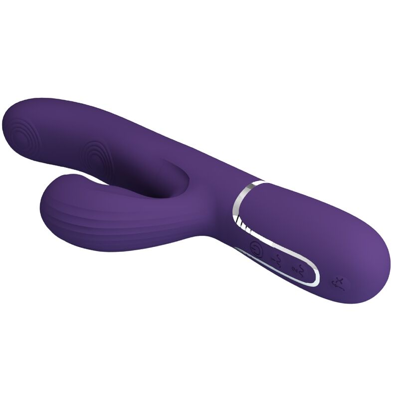 PRETTY LOVE - PERLITA G-SPOT VIBRATOR 3 IN 1 MULTIFUNCTION PURPLE - Amore24