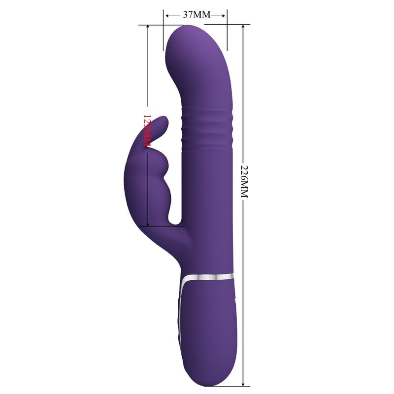 PRETTY LOVE - COALE RABBIT VIBRATOR 4 IN 1 PURPLE - Amore24