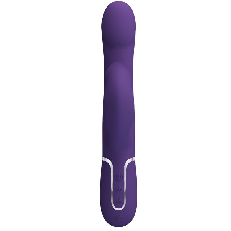 PRETTY LOVE - ZALIN RABBIT VIBRATOR PEARLS 4 IN 1 PURPLE - Amore24