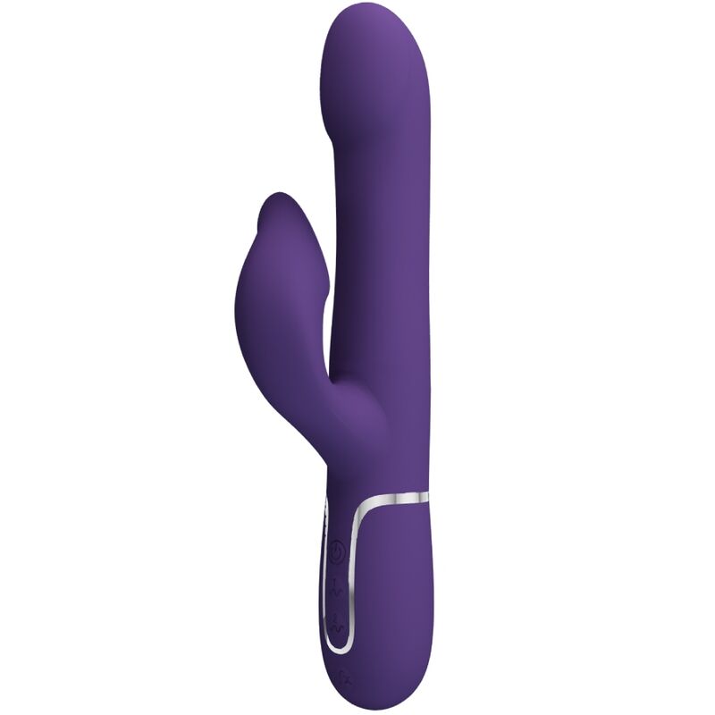 PRETTY LOVE - ZALIN RABBIT VIBRATOR PEARLS 4 IN 1 PURPLE - Amore24