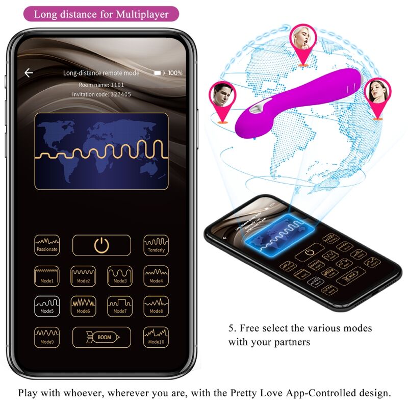 PRETTY LOVE - HECTOR ELECTROSHOCK VIBRATOR FREE APP VIOLET - Amore24