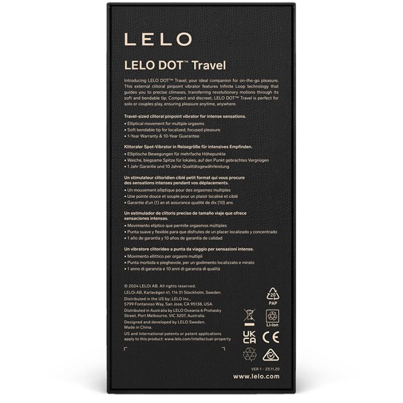 LELO - DOT TRAVEL CLITORIS STIMULATOR PURPLE - Amore24