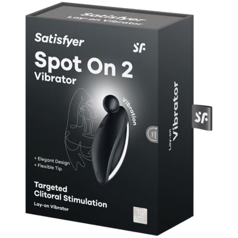 SATISFYER - SPOT ON 2 LAY-ON VIBRATOR BLACK - Amore24
