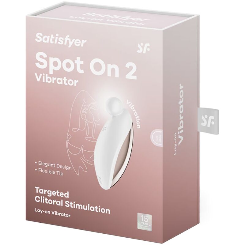 SATISFYER - SPOT ON 2 LAY-ON VIBRATOR WHITE - Amore24