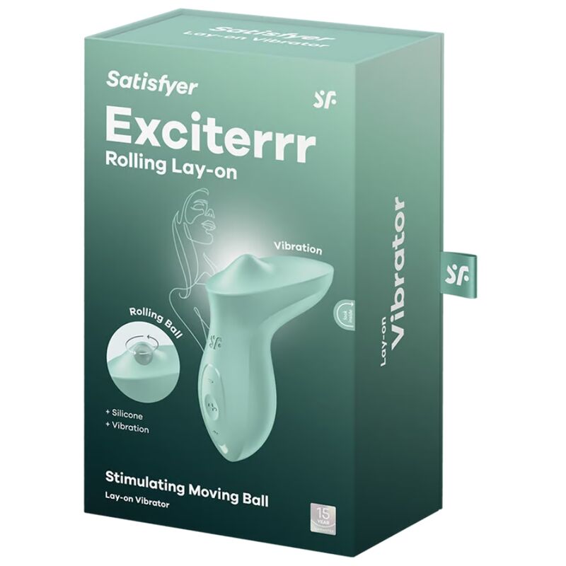 SATISFYER - EXCITERRR LAY-ON CLITORIS MINT VIBRATOR - Amore24