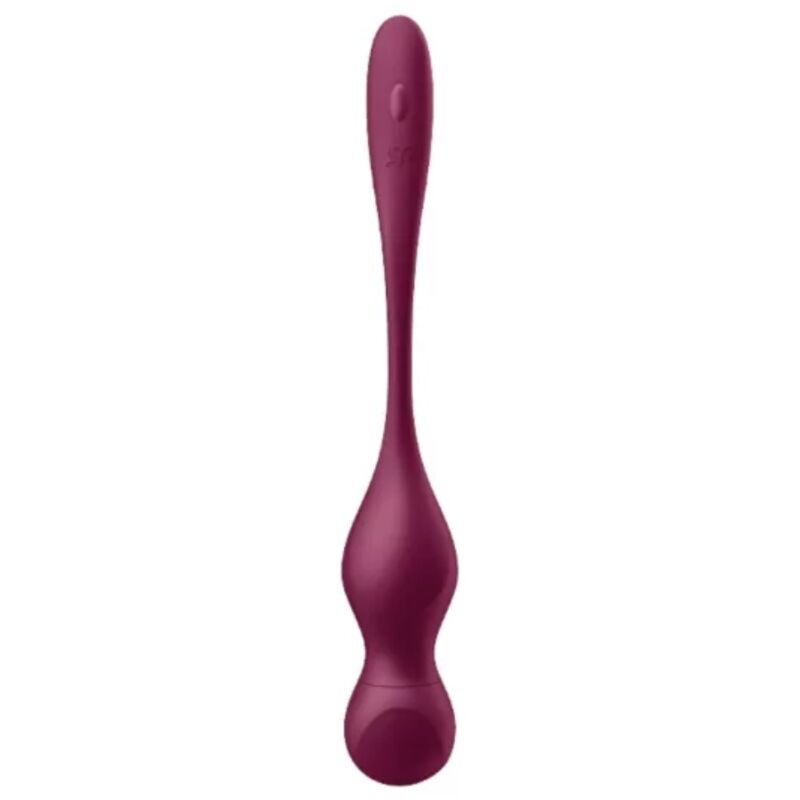 SATISFYER - LOVE BIRDS VARY VIBRATING BALLS FREE APP WINE RED - Amore24