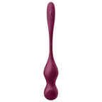 SATISFYER - LOVE BIRDS VARY VIBRATING BALLS FREE APP WINE RED - Amore24