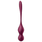 SATISFYER - LOVE BIRDS VARY VIBRATING BALLS FREE APP WINE RED - Amore24