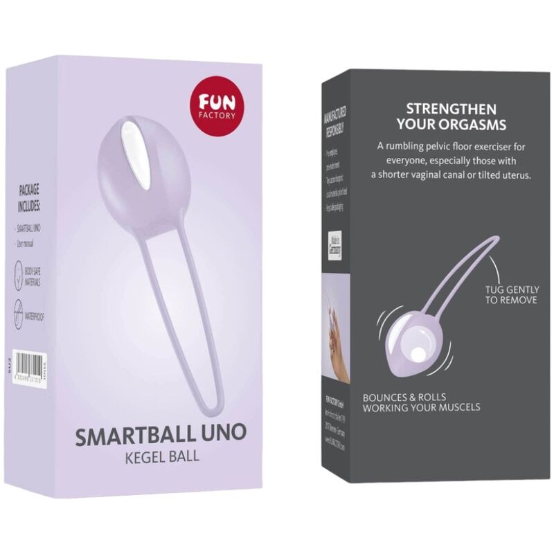 FUN FACTORY - SMARTBALL UNO PELVIC BALL WHITE / PASTEL LILAC - Amore24
