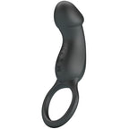 PRETTY LOVE - TRAE VIBRATING BLACK RING WITH STIMULATOR - Amore24