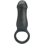 PRETTY LOVE - TRAE VIBRATING BLACK RING WITH STIMULATOR - Amore24