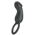 PRETTY LOVE - TRAE VIBRATING BLACK RING WITH STIMULATOR - Amore24