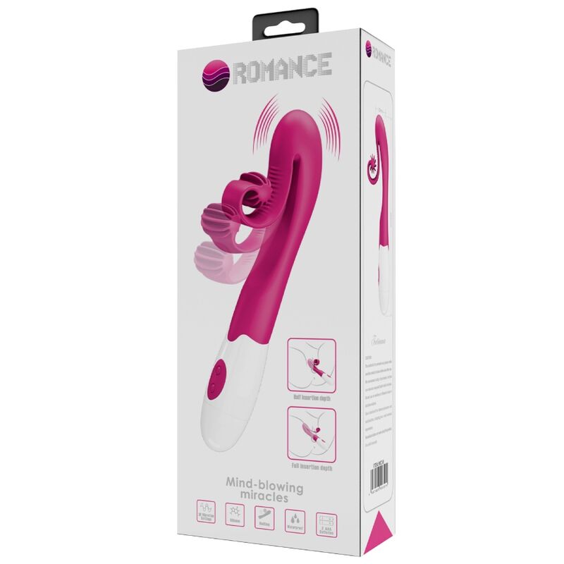 ROMANCE - PINK VIBRATOR AND STIMULATOR 30 SPEEDS - Amore24