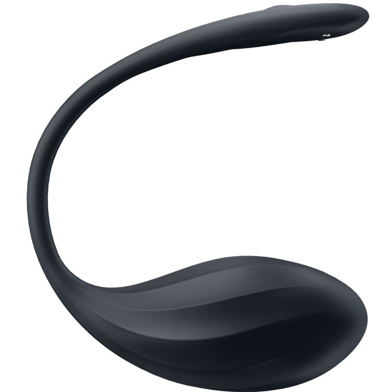 SATISFYER - RIBBED PETAL G POINT STIMULATOR REMOTE CONTROL BLACK FREE APP - Amore24