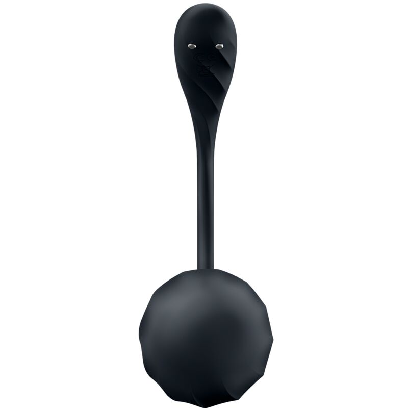 SATISFYER - RIBBED PETAL G POINT STIMULATOR REMOTE CONTROL BLACK FREE APP - Amore24