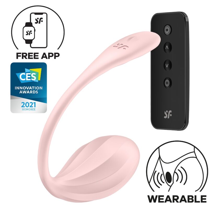 SATISFYER - RIBBED PETAL G POINT REMOTE CONTROL STIMULATOR ROSE FREE APP - Amore24