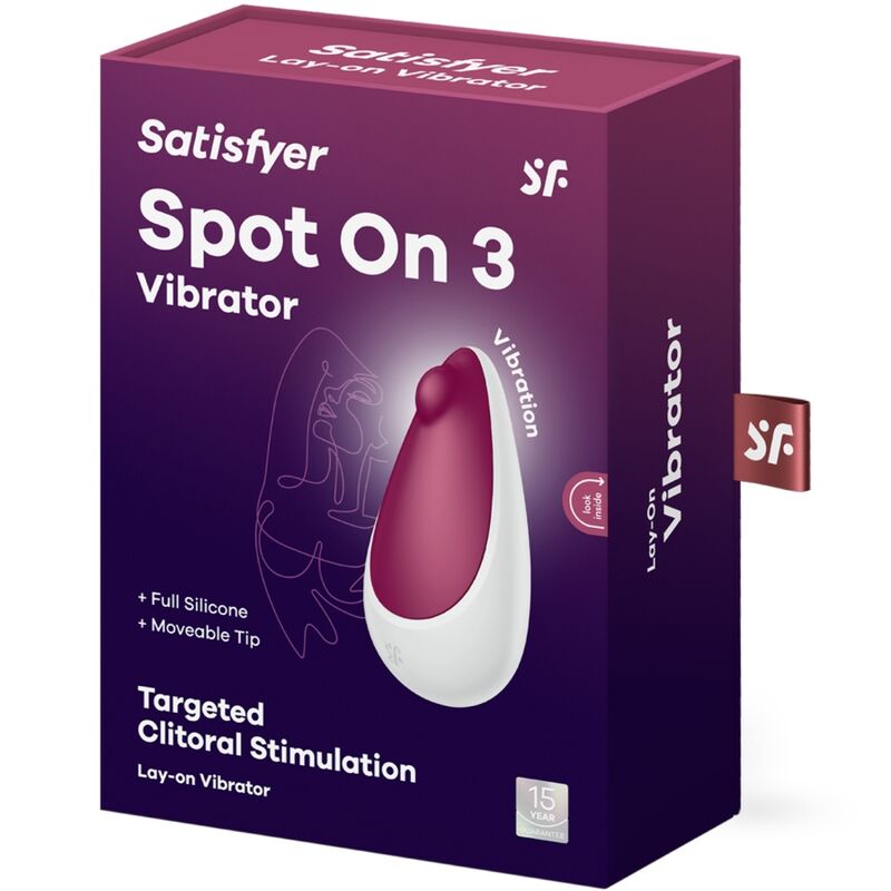 SATISFYER - SPOT ON 3 CLITORIS STIMULATOR BERRY - Amore24