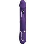 PRETTY LOVE - KAMPAS RABBIT 3 IN 1 MULTIFUNCTION VIBRATOR WITH TONGUE VIOLET - Amore24