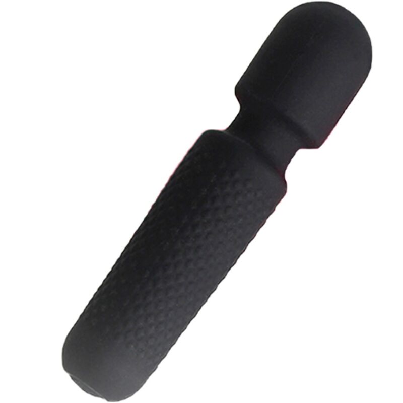 ARMONY - YOUR MAGIC MASSAGER & VIBRATOR RECHARGEABLE 10 VIBRATIONS WAND DOTS BLACK - Amore24