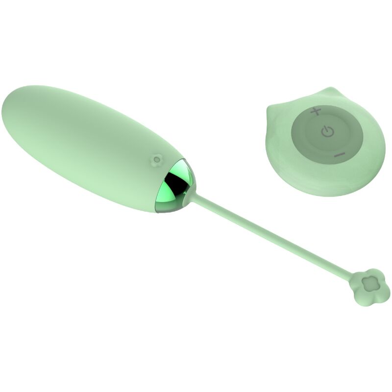 ARMONY - KITTY FUN EGG VIBRATOR REMOTE CONTROL 10 VIBRATIONS GREEN - Amore24