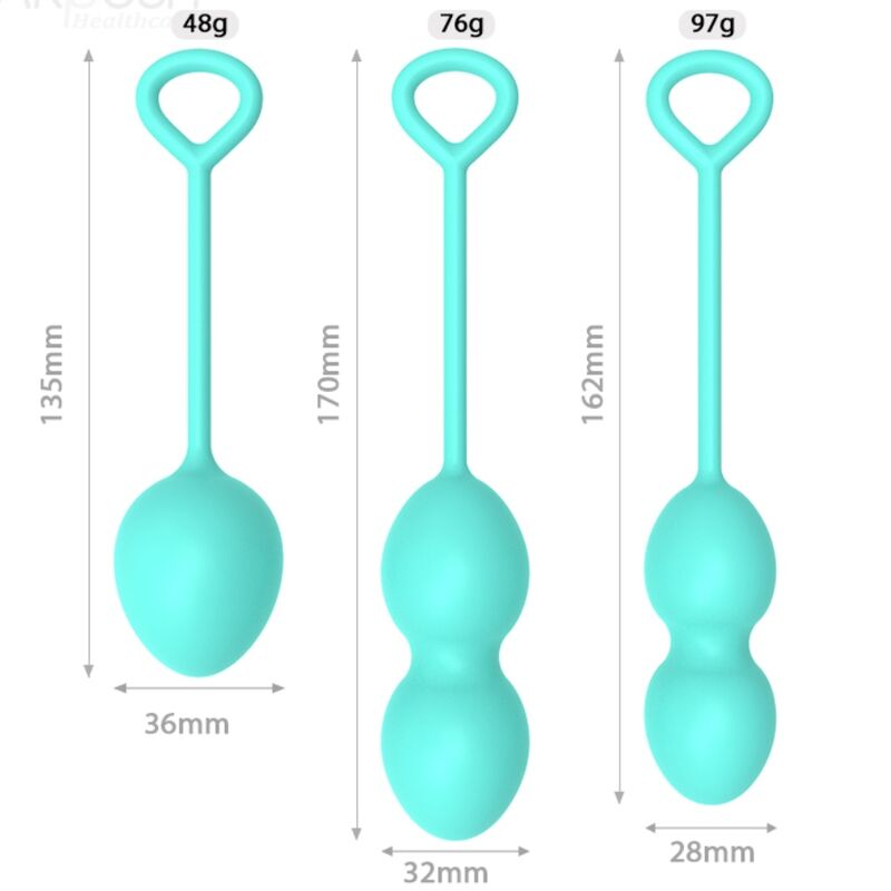ARMONY - ANABIOSIS VAGINAL DUMBBELL 3 LEVELS GREEN - Amore24
