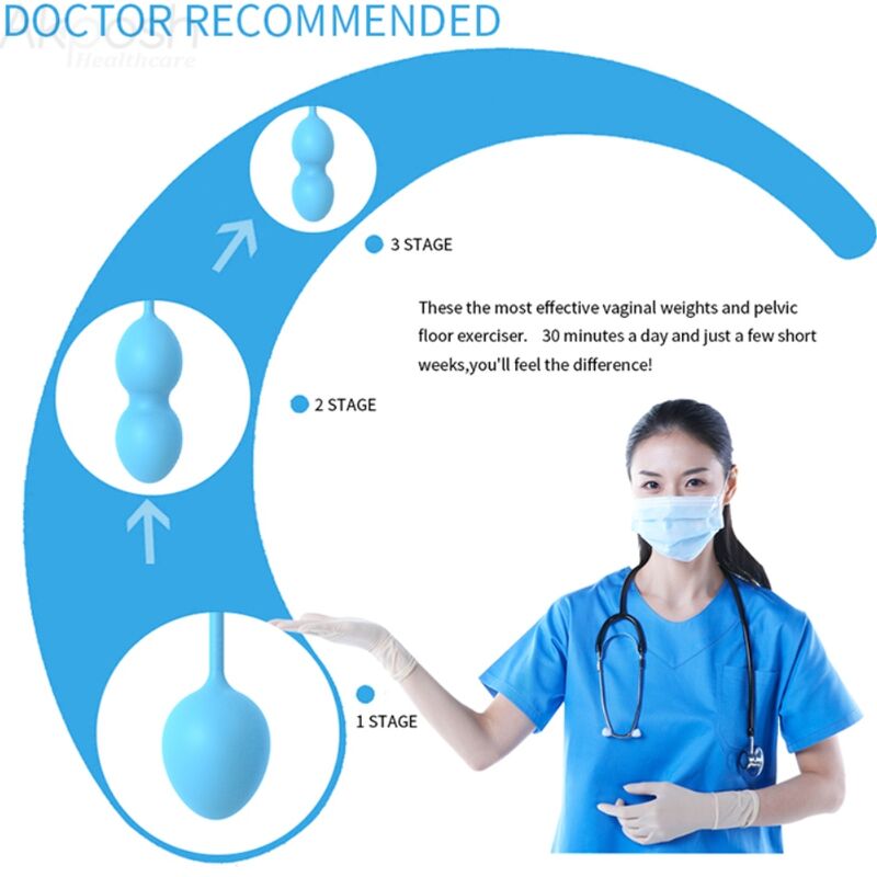 ARMONY - ANABIOSIS VAGINAL DUMBBELL 3 LEVELS BLUE - Amore24