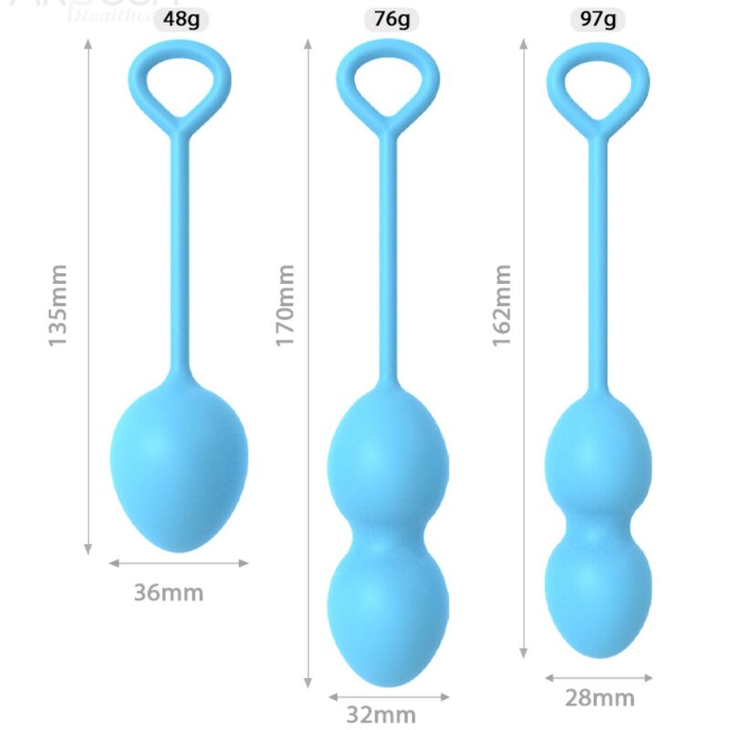 ARMONY - ANABIOSIS VAGINAL DUMBBELL 3 LEVELS BLUE - Amore24