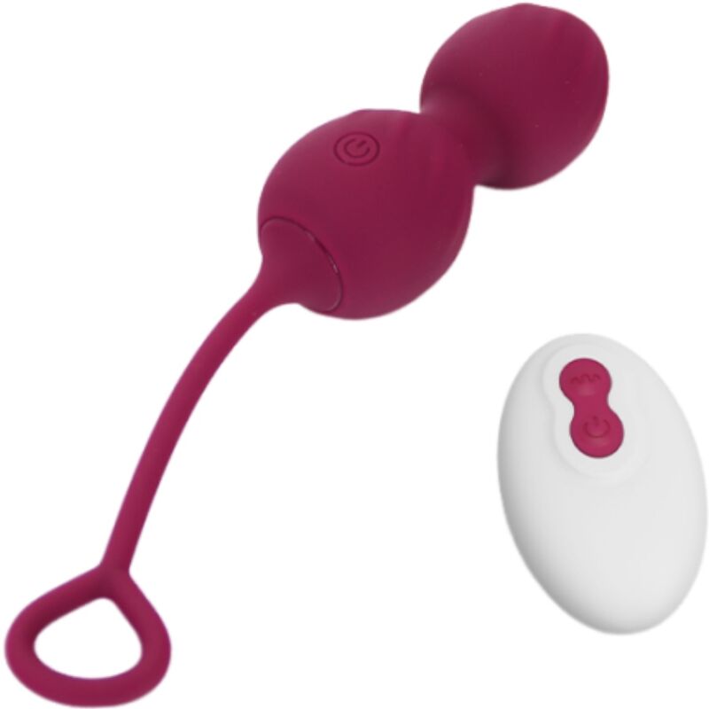 ARMONY - BLOSSOMS VAGINAL DUMBBELL VIBRATION REMOTE CONTROL 10 VIBRATIONS DARK RED - Amore24