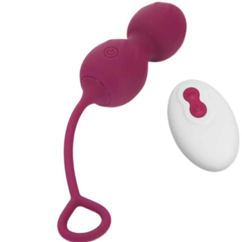 ARMONY - BLOSSOMS VAGINAL DUMBBELL VIBRATION REMOTE CONTROL 10 VIBRATIONS DARK RED - Amore24