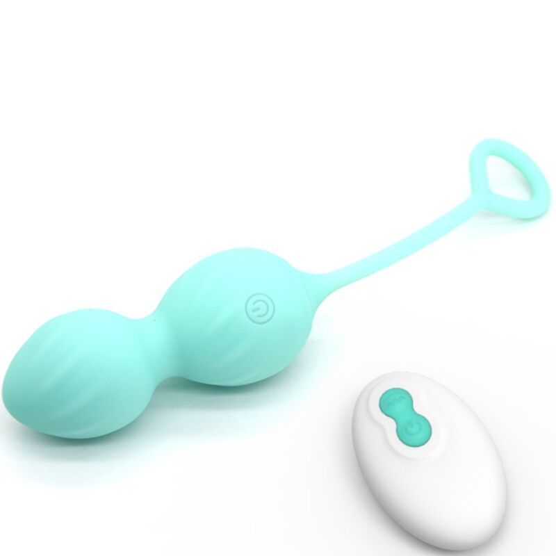 ARMONY - BLOSSOMS VAGINAL DUMBBELL VIBRATION REMOTE CONTROL 10 VIBRATIONS GREEN - Amore24