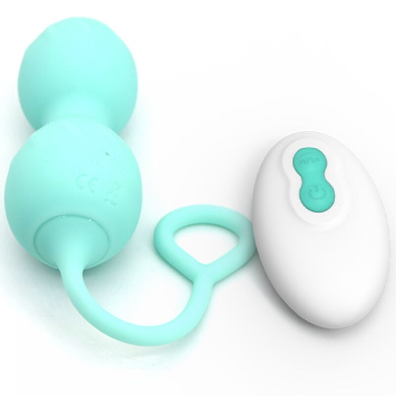 ARMONY - BLOSSOMS VAGINAL DUMBBELL VIBRATION REMOTE CONTROL 10 VIBRATIONS GREEN - Amore24