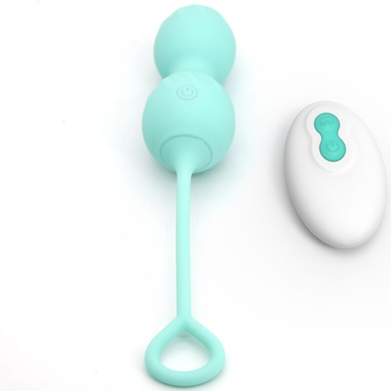 ARMONY - BLOSSOMS VAGINAL DUMBBELL VIBRATION REMOTE CONTROL 10 VIBRATIONS GREEN - Amore24
