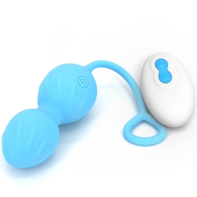 ARMONY - BLOSSOMS VAGINAL DUMBBELL VIBRATION REMOTE CONTROL 10 VIBRATIONS BLUE - Amore24