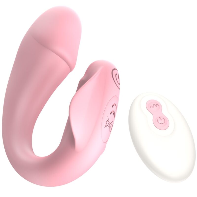 ARMONY - FRESHFUN CICI STAP-ON VIBRATOR REMOTE CONTROL AND APP 10 VIBRATIONS PINK - Amore24