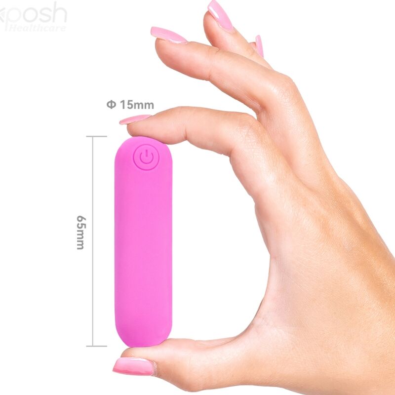 ARMONY - SPLASH HEHE VIBRATOR BULLET SILICONE 10 VIBRATIONS 65 X 15 CM PINK - Amore24