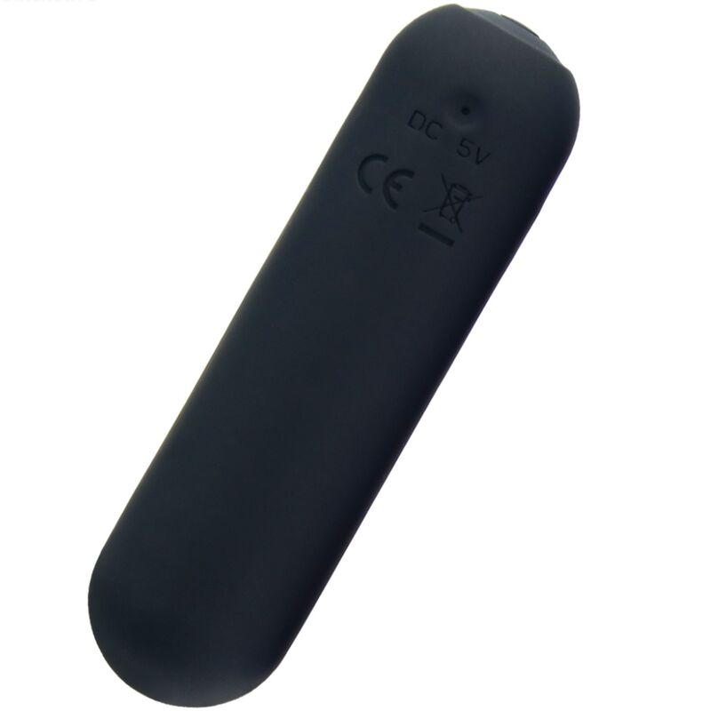 ARMONY - SPLASH HAHA VIBRATOR BULLET SILICONE 10 VIBRATIONS 75 X 19 CM BLACK - Amore24