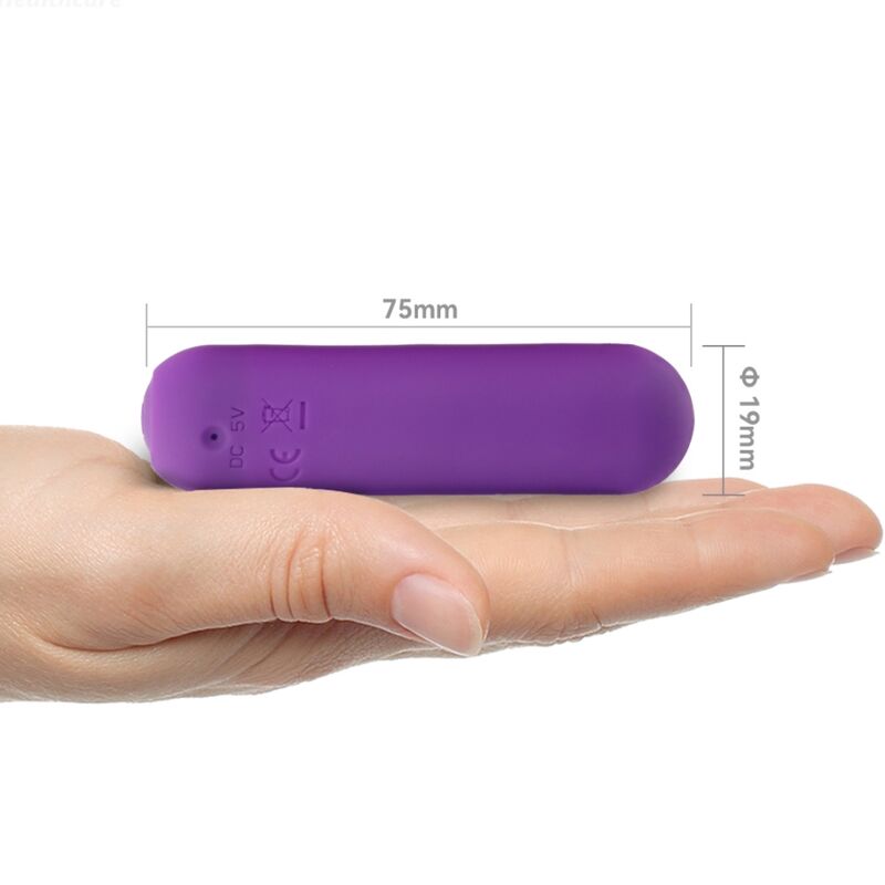 ARMONY - SPLASH HAHA VIBRATOR BULLET SILICONE 10 VIBRATIONS 75 X 19 CM PURPLE - Amore24