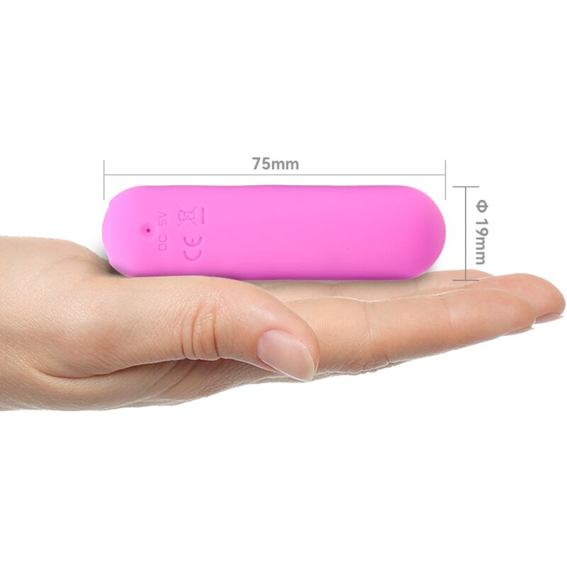 ARMONY - SPLASH HAHA VIBRATOR BULLET SILICONE 10 VIBRATIONS 75 X 19 CM PINK - Amore24