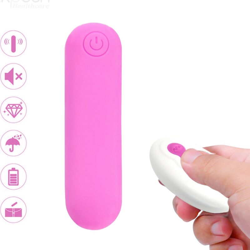 ARMONY - SPLASH JOLINE VIBRATOR BULLET SILICONE REMOTE CONTROL 10 VIBRATIONS 65 X 15 CM PINK - Amore24