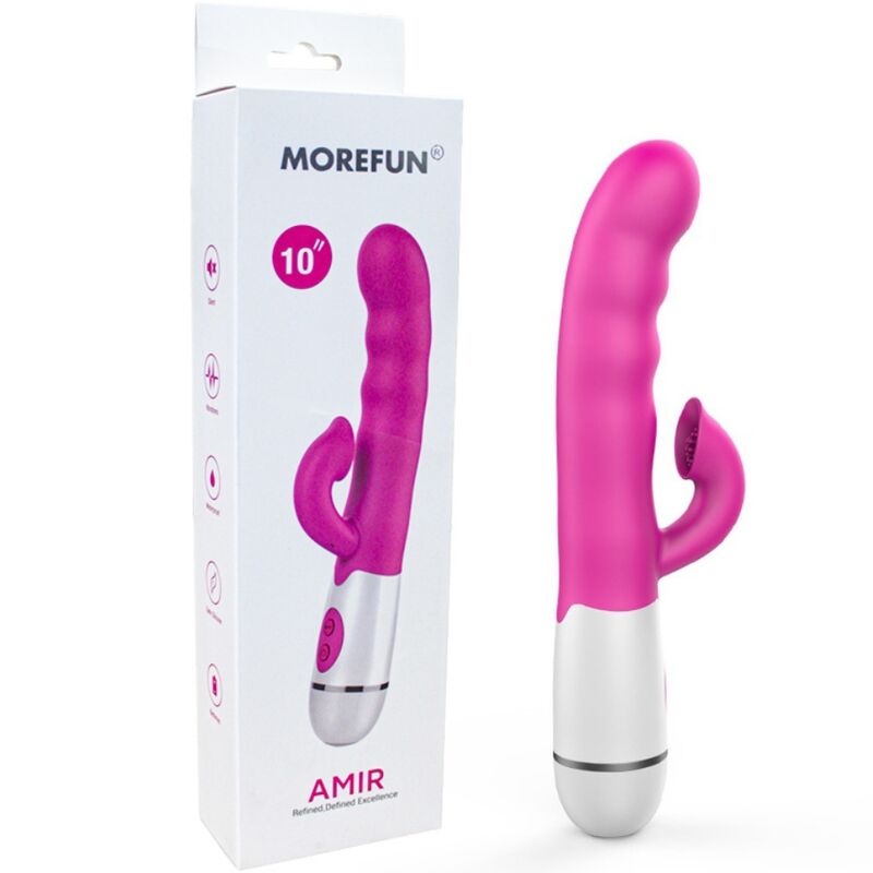 ARMONY - AMIR VIBRATOR MULTIFUNCTION WITH STIMULATING TONGUE 16 SPEEDS PINK - Amore24