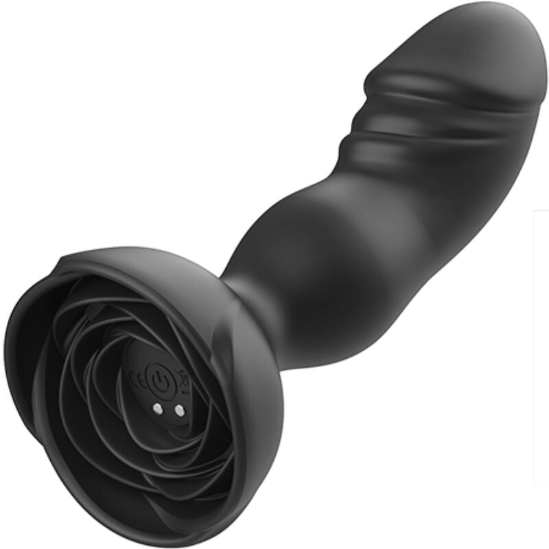 ARMONY - EXTREME A BLOOM ROSE VIBRATOR & ANAL PLUG REMOTE CONTROL BLACK - Amore24