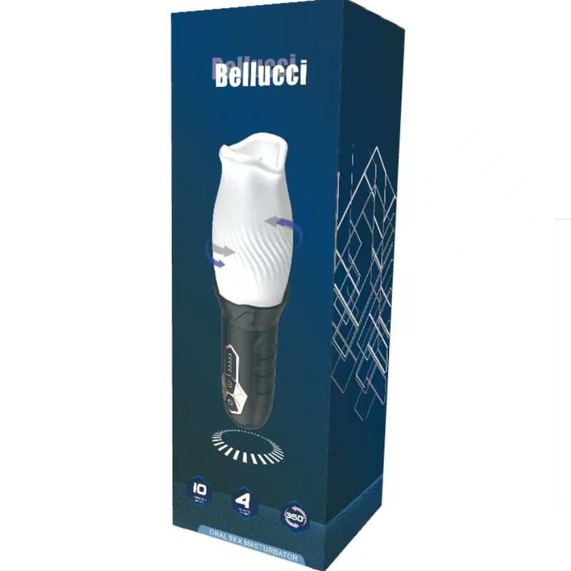 ARMONY - BELUCCI ORAL MASTURBATOR VIBRATOR WHITE - Amore24