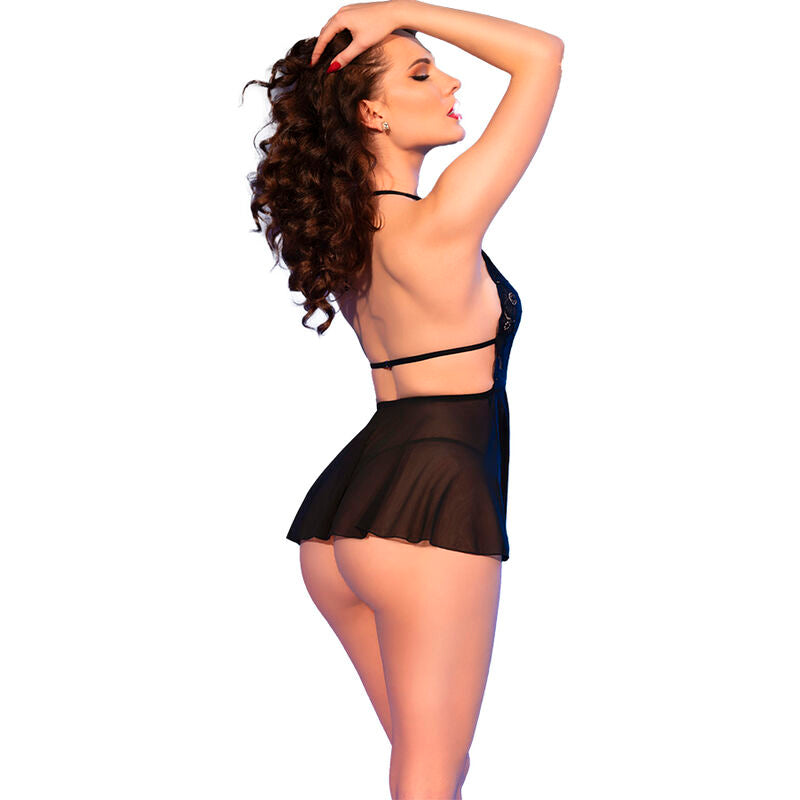 CHILIROSE - CR 4720 BABYDOLL & THONG RED XL - Amore24