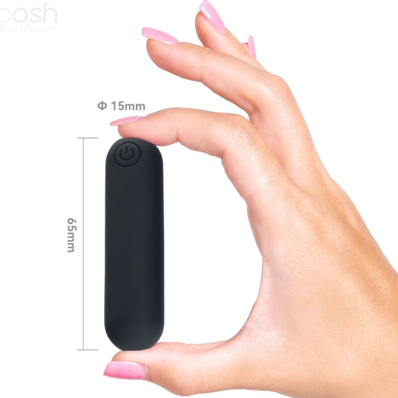 ARMONY - SPLASH JOLINE VIBRATOR BULLET SILICONE REMOTE CONTROL 10 VIBRATIONS 65 X 15 CM BLACK - Amore24