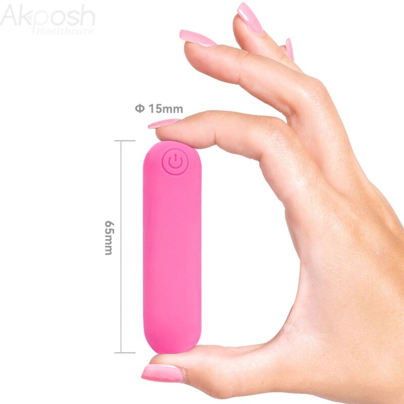 ARMONY - SPLASH JOLINE VIBRATOR BULLET SILICONE REMOTE CONTROL 10 VIBRATIONS 65 X 15 CM PINK - Amore24